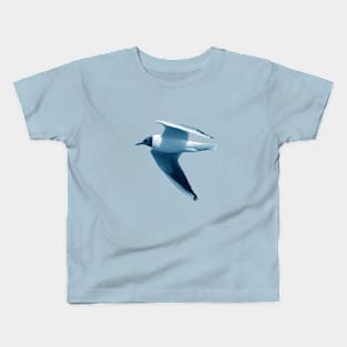 Monochrome - Black Headed Gulls Kids T-Shirt